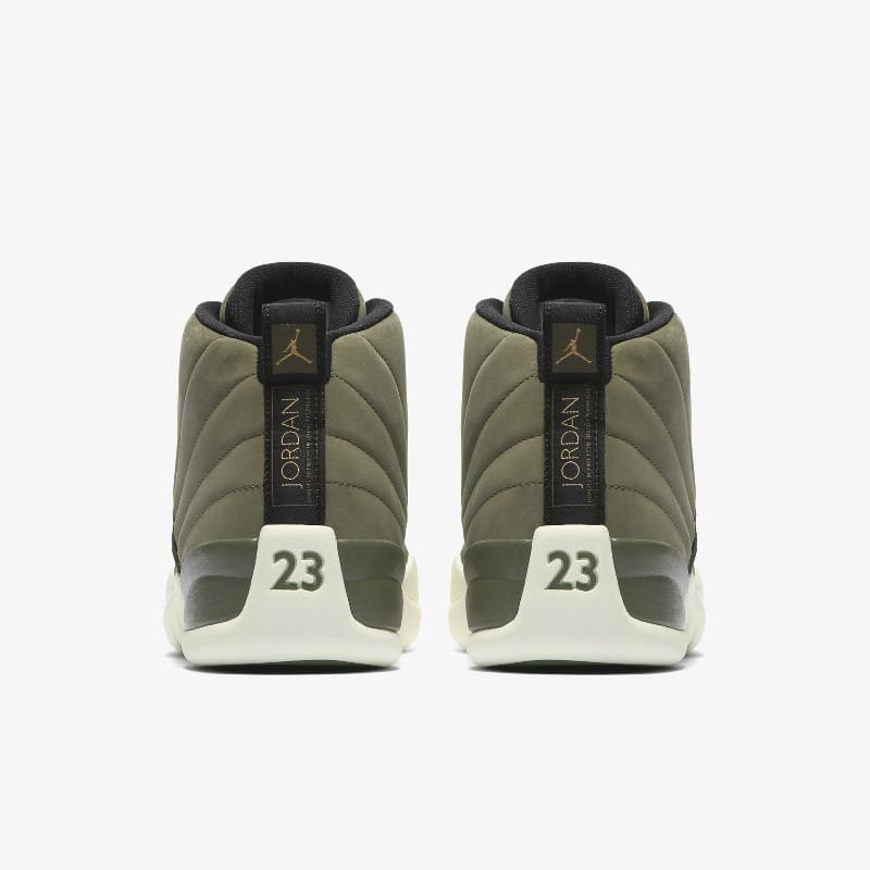 Jordan 12 cheap olive canvas